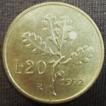 monedas de Europa - Italia -  1972 (Reverso)