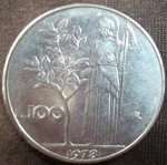 monedas de Europa - Italia -  1978 (Reverso)
