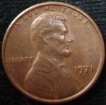 monedas de America - Estados Unidos -  1971 (Anverso)