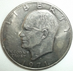 monedas de America - Estados Unidos -  1971 (Anverso)
