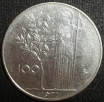 monedas de Europa - Italia -  1971 (Reverso)