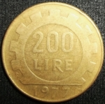 monedas de Europa - Italia -  1977 (Reverso)