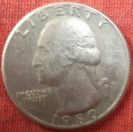 monedas de America - Estados Unidos -  1980 (Anverso)
