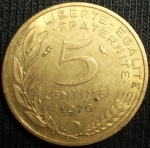 monedas de Europa - Francia -  1970 (Reverso)