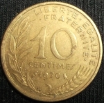 monedas de Europa - Francia -  1970 (Reverso)