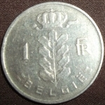 monedas de Europa - B�lgica -  1966 (Reverso)