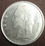 monedas de Europa - B�lgica -  1972 (Anverso)