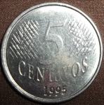 monedas de America - Brasil -  1995 (Reverso)
