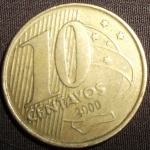 monedas de America - Brasil -  2000 (Reverso)