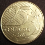 monedas de America - Brasil -  2002 (Reverso)