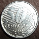 monedas de America - Brasil -  2008 (Reverso)
