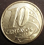 monedas de America - Brasil -  2011 (Reverso)