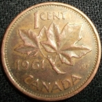 monedas de America - Canad� -  1961 (Reverso)