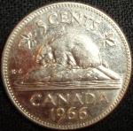 monedas de America - Canad� -  1966 (Reverso)