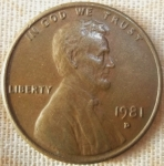 monedas de America - Estados Unidos -  1981 (Anverso)