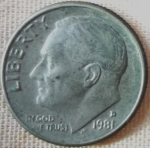 monedas de America - Estados Unidos -  1981 (Anverso)