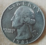 monedas de America - Estados Unidos -  1981 (Anverso)
