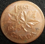 monedas de America - Canad� -  1975 (Reverso)