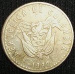 monedas de America - Colombia -  1990 (Anverso)