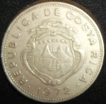 monedas de America - Costa Rica -  1972 (Anverso)