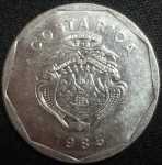 monedas de America - Costa Rica -  1985 (Anverso)