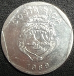 monedas de America - Costa Rica -  1989 (Anverso)