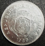 monedas de America - Costa Rica -  1989 (Anverso)