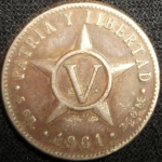 monedas de America - Cuba -  1961 (Reverso)
