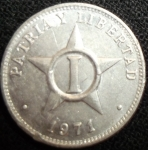 monedas de America - Cuba -  1971 (Reverso)