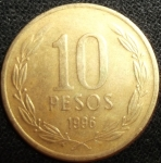 monedas de America - Chile -  1996 (Reverso)