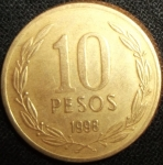 monedas de America - Chile -  1998 (Reverso)