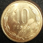 monedas de America - Chile -  1999 (Reverso)