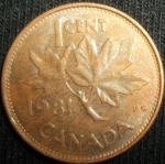 monedas de America - Canad� -  1981 (Reverso)