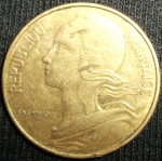 monedas de Europa - Francia -  1975 (Anverso)