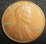 monedas de America - Estados Unidos -  1976 (Anverso)