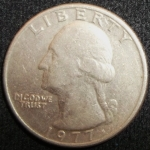 monedas de America - Estados Unidos -  1977 (Anverso)