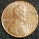 monedas de America - Estados Unidos -  1980 (Anverso)