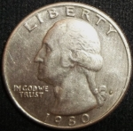 monedas de America - Estados Unidos -  1980 (Anverso)