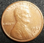 monedas de America - Estados Unidos -  1982 (Anverso)
