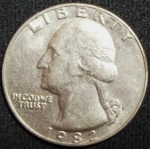 monedas de America - Estados Unidos -  1982 (Anverso)