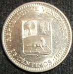monedas de America - Venezuela -  1965 (Reverso)