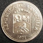monedas de America - Venezuela -  1971 (Anverso)