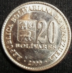 monedas de America - Venezuela -  2000 (Reverso)