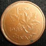 monedas de America - Canad� -  1985 (Reverso)