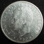 monedas de Europa - Espa�a -  1980 (Anverso)
