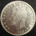 monedas de Europa - Espa�a -  1980 (Anverso)