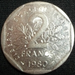 monedas de Europa - Francia -  1980 (Reverso)
