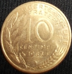 monedas de Europa - Francia -  1983 (Reverso)