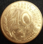 monedas de Europa - Francia -  1984 (Reverso)