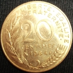 monedas de Europa - Francia -  1984 (Reverso)